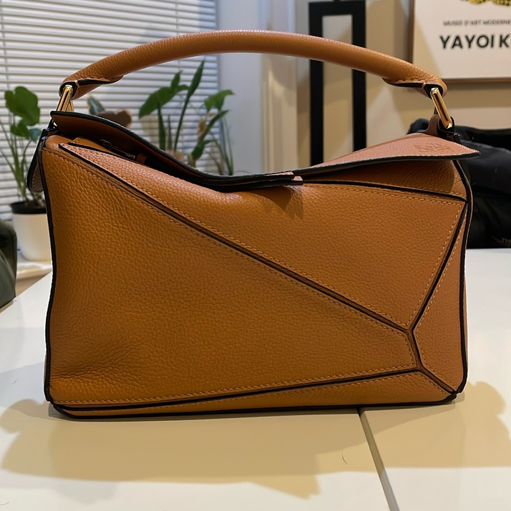LOEWE Puzzzle small Light Caramel